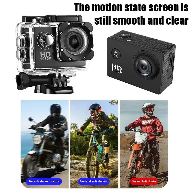 1080P Underwater Waterproof Sports Dv Multifunctional Outdoor Riding Locomotive Sports Camera Sports Camera Diving Camera