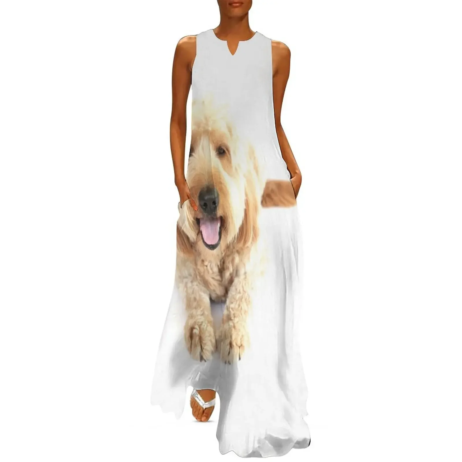 

Chase The Dog 2019 Long Dress women's elegant loose dresses Women dresses summer festival outfit women Dress
