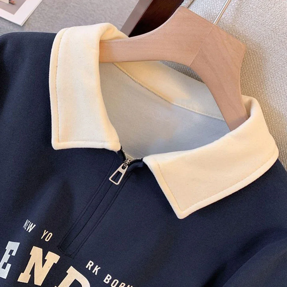 

Everyday Casual Long Sleeve Tops Casual Sweatshirt All Seasons Wear Basic Design Colormatching Style Microelasticity Fabric