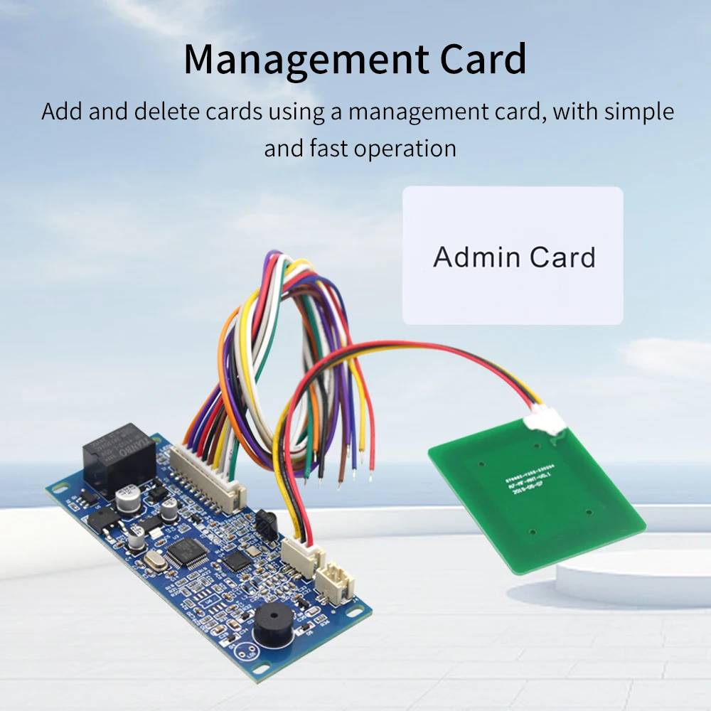 Imagem -03 - Módulo Rfid Embedded Control Board Building Intercom System Elevador Fechaduras Elétricas Controlador de Acesso Relé Saída 1024v em mf