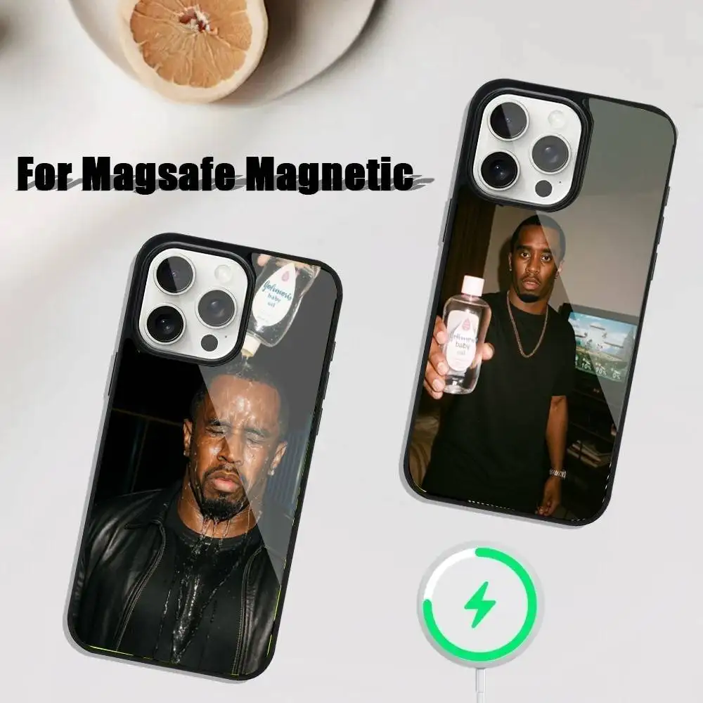 

P.D-Diddy B-Baby baby oil Phone Case For iPhone 17,16,15,14,13,12,11,Pro,Max,Plus,Mini,SE4,E Magnetic Magsafe Wireless Charging