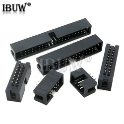 10PCS/lot DC3 2.54mm Socket Header Connector ISP Male Double-spaced Straight needle 6P 8P 10P 14P 16P 20P 30P 34P 40P
