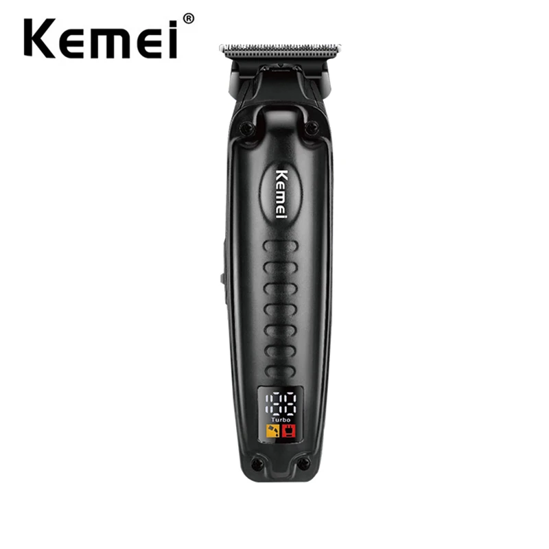 KEMEI Cordless Clippers for Hair Cutting Black Hair Clippers for Men Professional Barber Clippers USB Rechargeable Wireless Hair