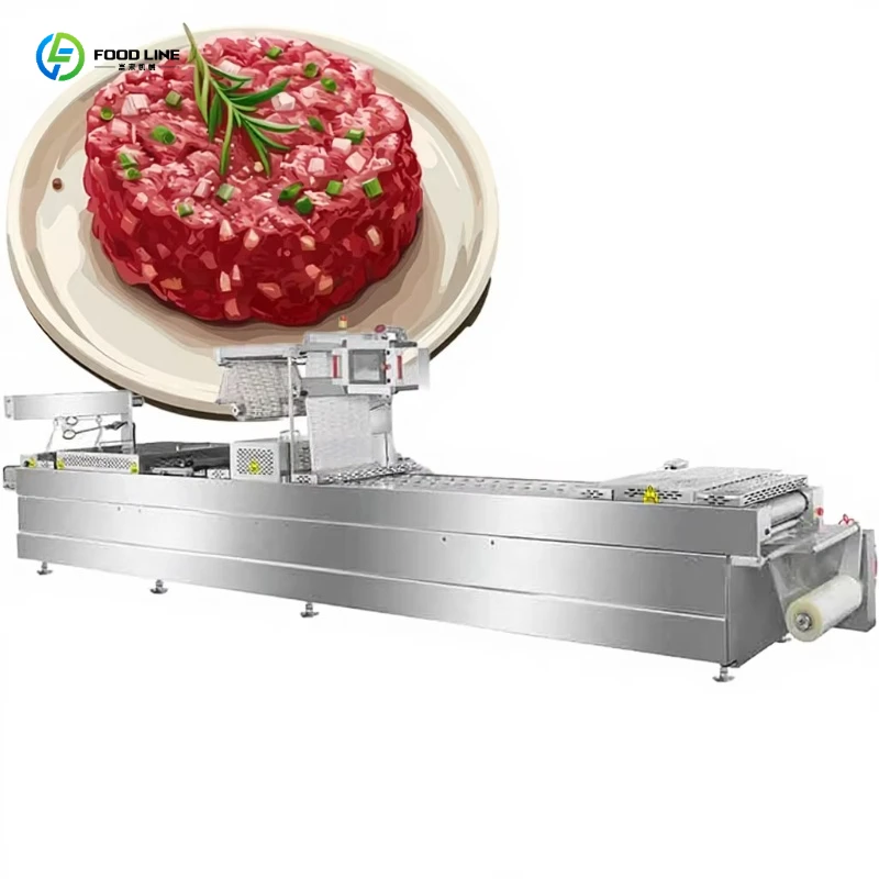 FL Thermoforming Vacuum Packer for Nuts Dried Fruits Automatic Tray Sealing Machine Snack Packaging Equipment