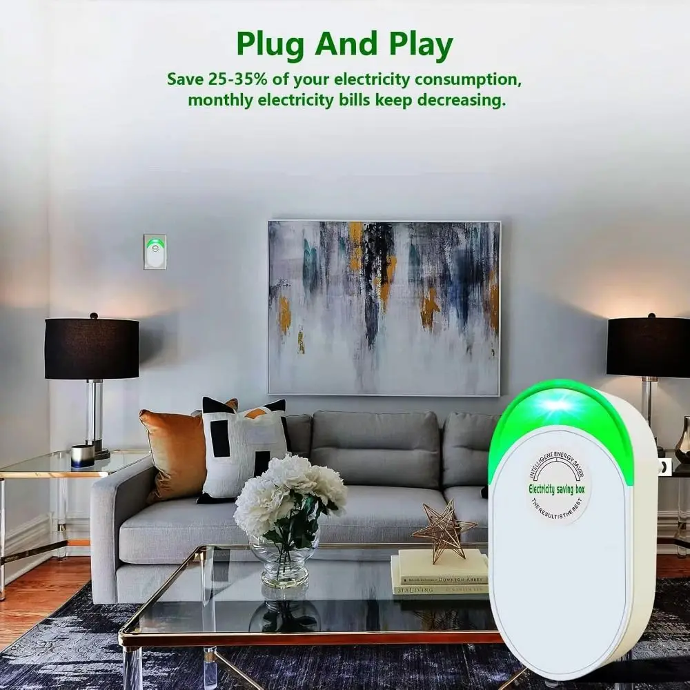 Adattatore US/EU/UK Scatola di risparmio energetico Prestazioni stabili Risparmio energetico Risparmio energetico elettrico Risparmio intelligente Riduzione dei costi