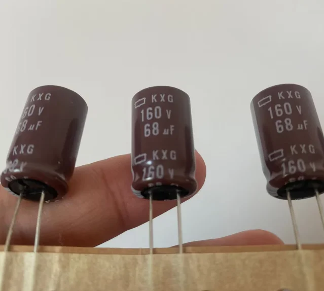 5pc 68uF 160V 13x20mm  electrolytic capacitor