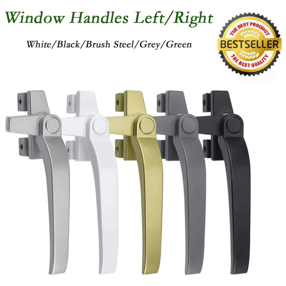 Aluminum Alloy Sliding Window Handle Right/left Window Handle Inner Open Curtain Window Door Handles Hardware For Furniture