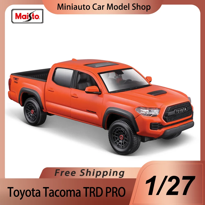 

In Stock Maisto 1:27 2023 Toyota Tacoma Trd Pro Alloy Miniature Diecast Model Toyota Pickup Alloy Luxury Vehicle Car Model Toys