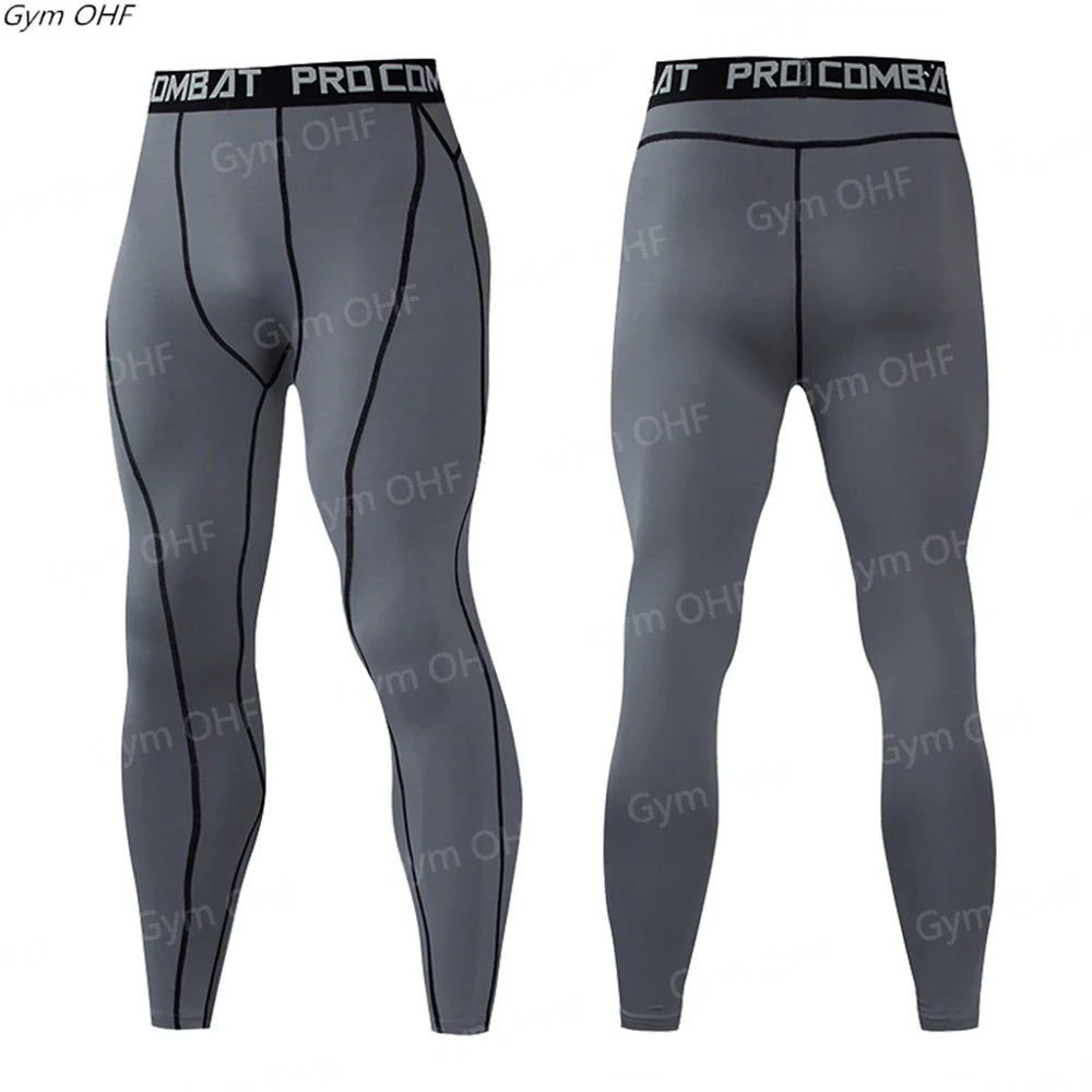 

Men's Running Leggings Sportswear Quick Dry Gym Fitness Tights Workout Training Jogging Sports Trousers Compression Sport Pants
