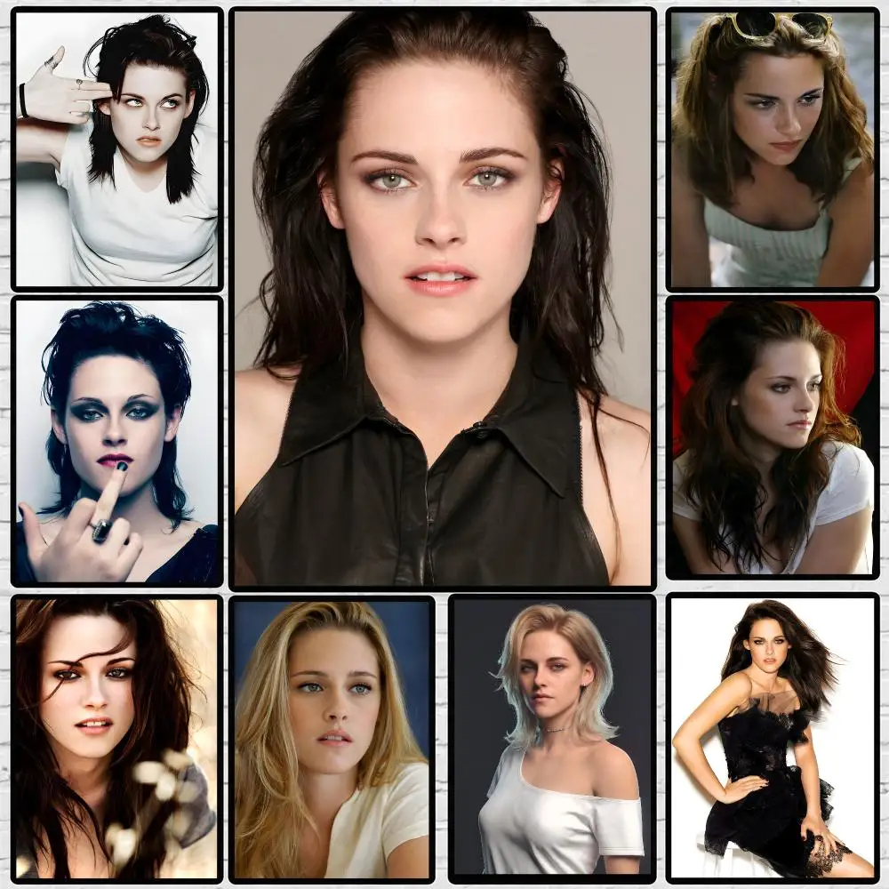 Actor Kristen Stewart Poster Coffee Shop Bar Wall Art Sticker Self Adhesive Waterproof PP Poster Home Room Wall Decor