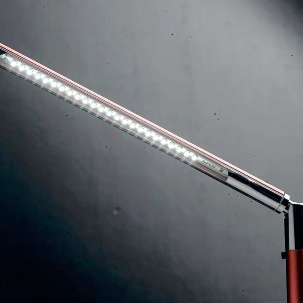 

Red Foldable Stylish LED Desk Lamp Dimmable Reading Light 360 Rotation Touch Control USB Charging for Office Home Study