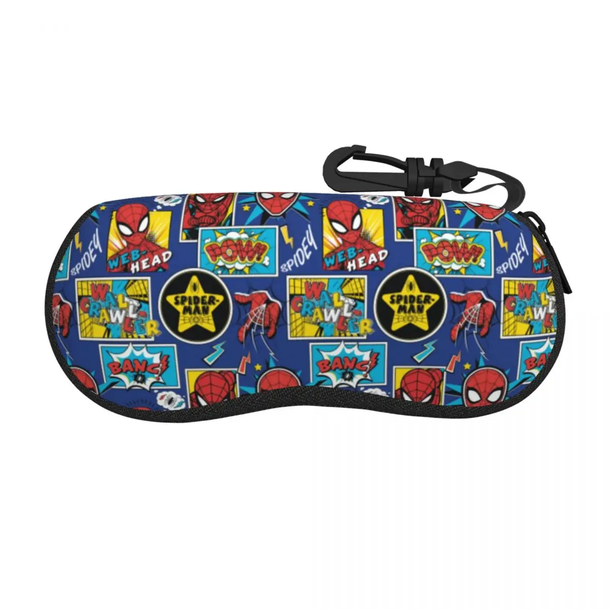 

Spider Man Cartoon Animated Superhero Eyeglass Glasses Case Men Women Soft Sunglasses Protective Pouch
