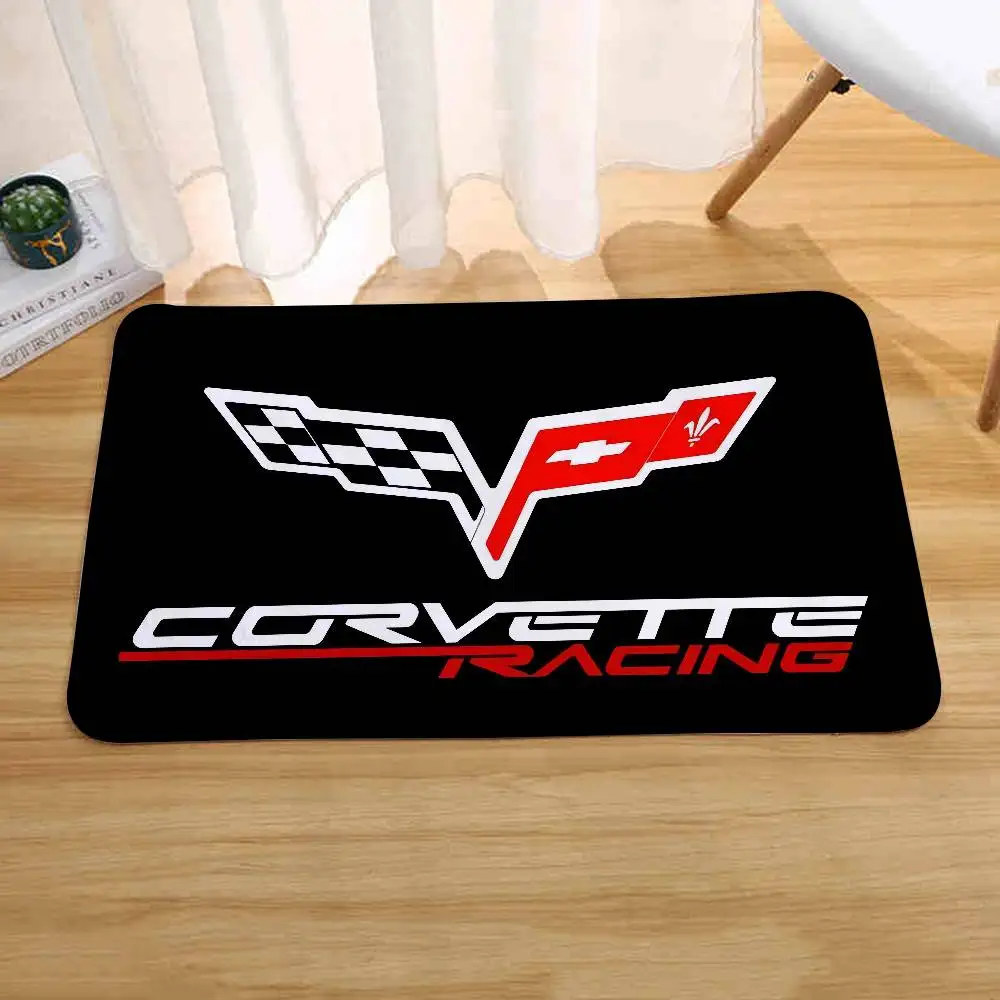 C-Corvette Racing Fußmatten, Heim-Wäsche-Teppich, Teppich für Wohnzimmer, Dekoration, Loungebereich, rutschfeste Fußmatte, Eingangstürmatte – Detail 9