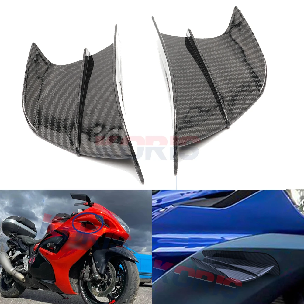 1 Pair For Suzuki GS500 GS500E GS500F Samurai GN125 SV1000 Sv650 Moto Accessories Side Winglet Aerodynamic Wing Kit Spoiler