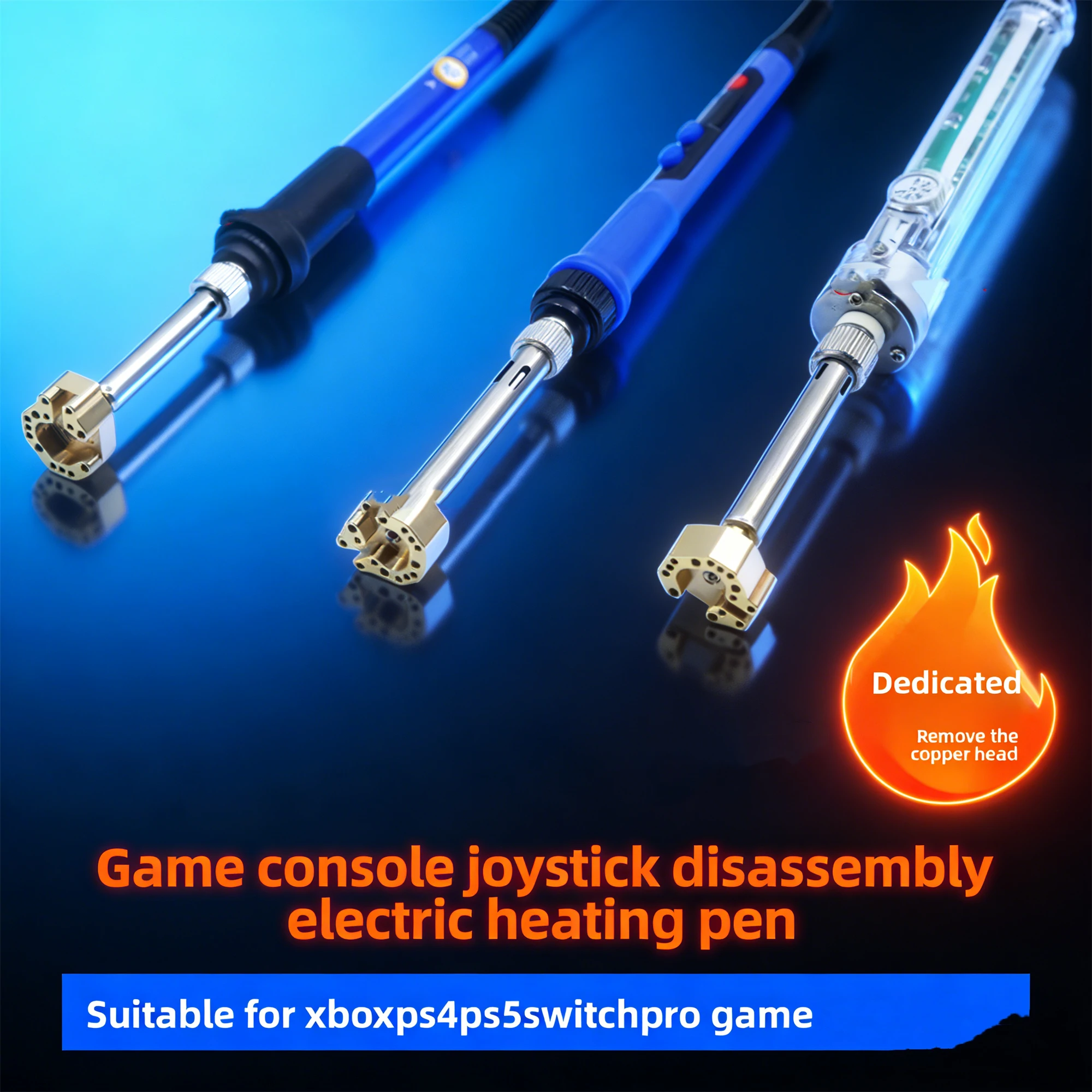 

Game Joystick Disassembly Electric Heating Pen Copper Tip Soldering Iron Head for Xbox PS4 PS5 Switch Pro Game Controller