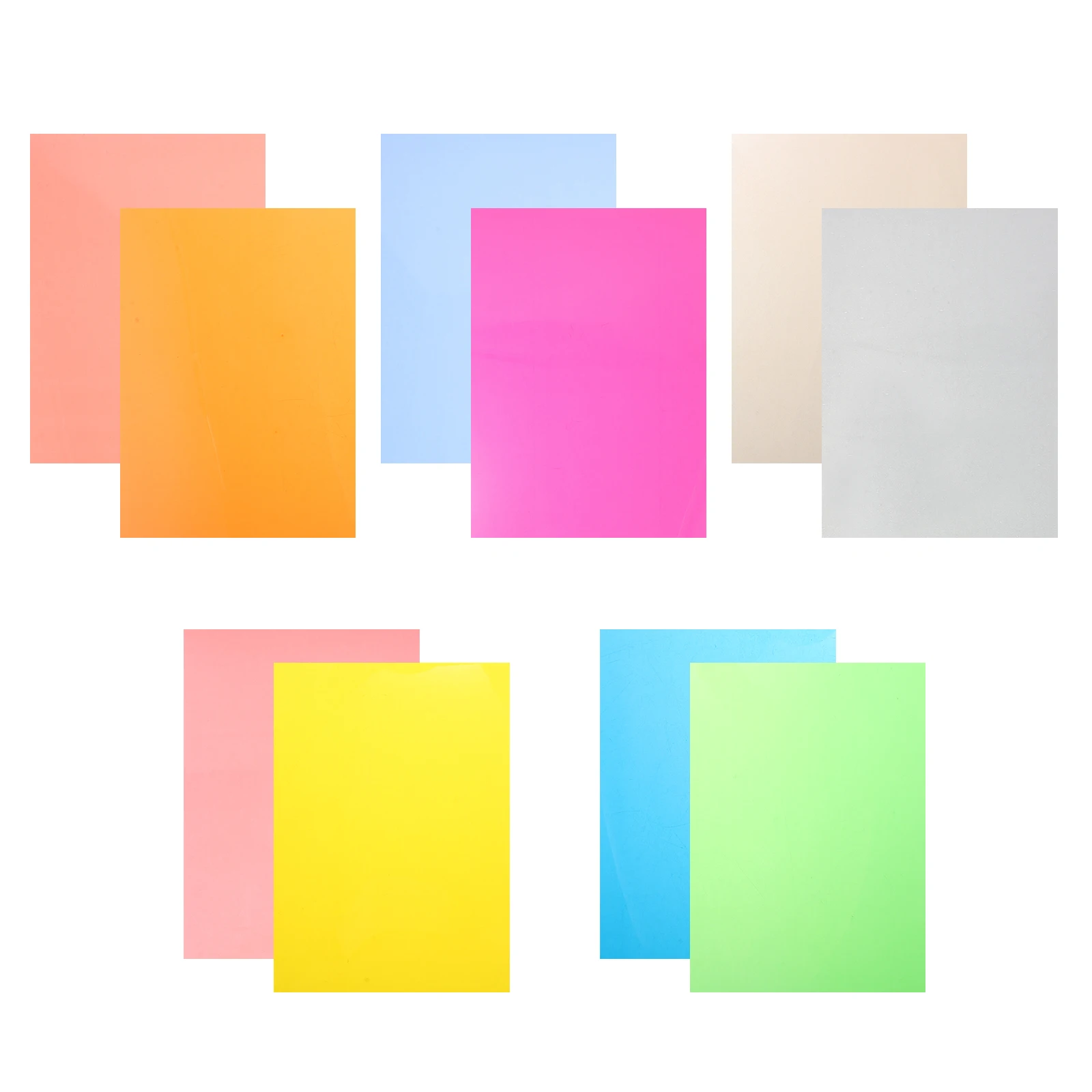 

10pcs Heat Shrinkable Sheets Keychain Materials Clear Smooth Strong DIY Supplies Craft Items Festival Gifts Handmade Art