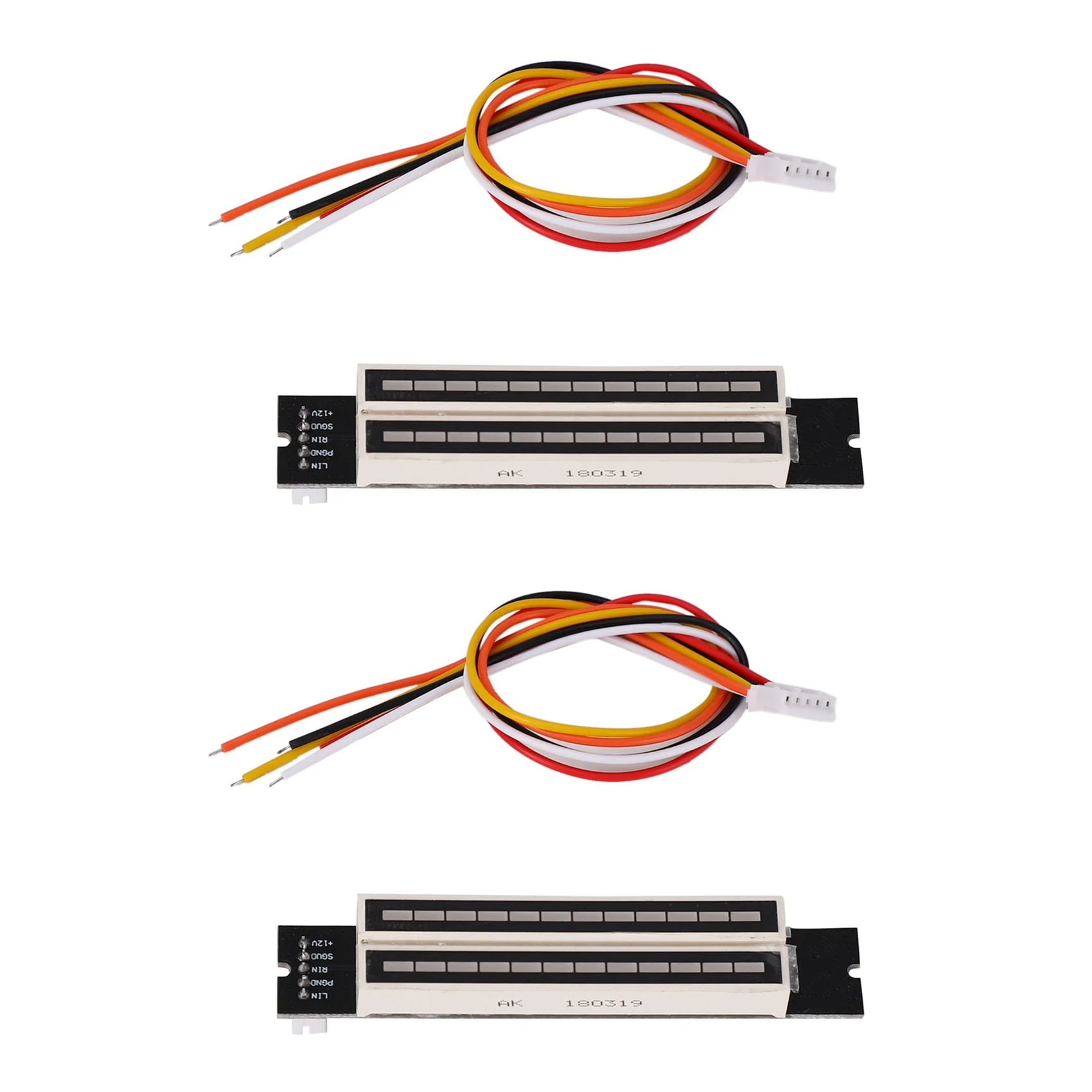 SQPP-2X Mini Dual 12 Level Indicator VU Meter Stereo Amplifier Board Adjustable Light Speed Board