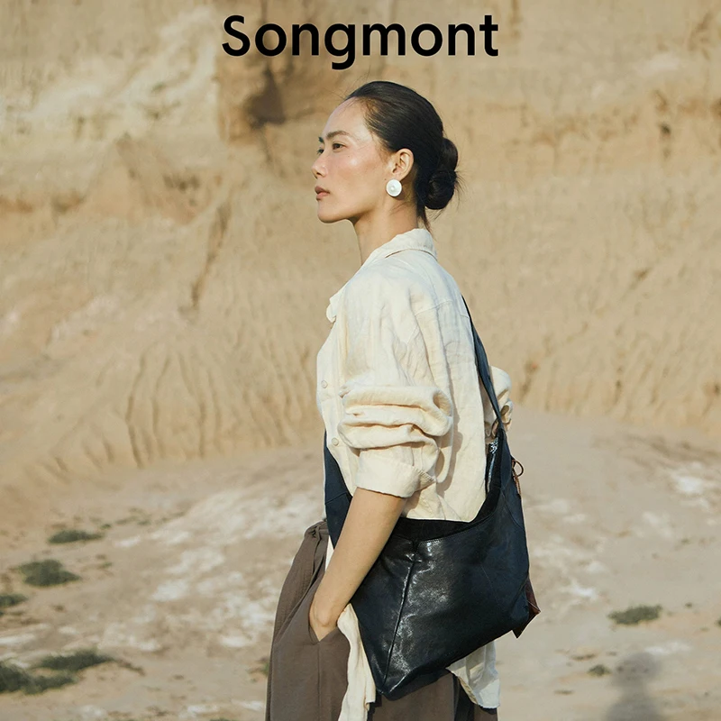 

Стильная новая универсальная сумка-кроссбоди серии Shell от Songmont, нейтральная сумка через плечо.