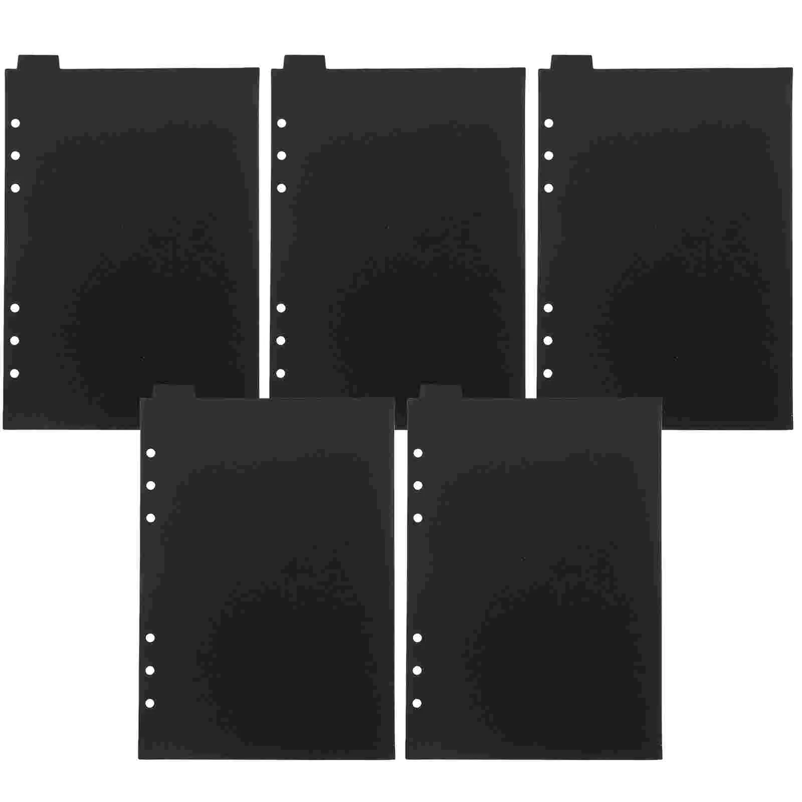 

5 Pcs Partition Baffle 8 Tab Dividers for 6 Ring Binder with Tabs Page Plate Folder