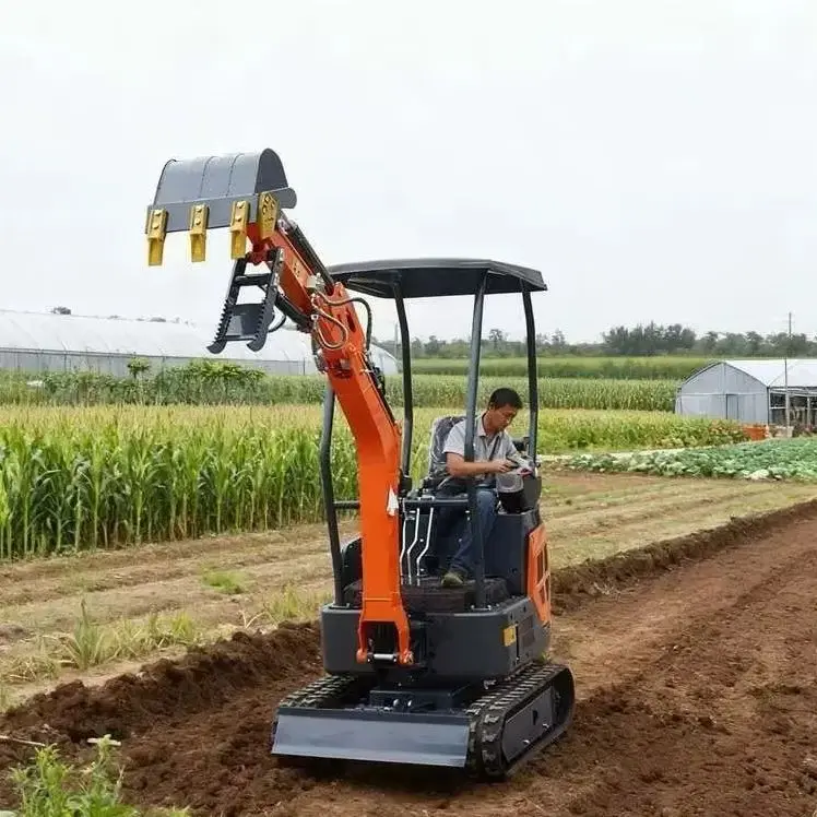 

1.2 ton agricultural compact excavator rubber track compact excavator for sale small excavator