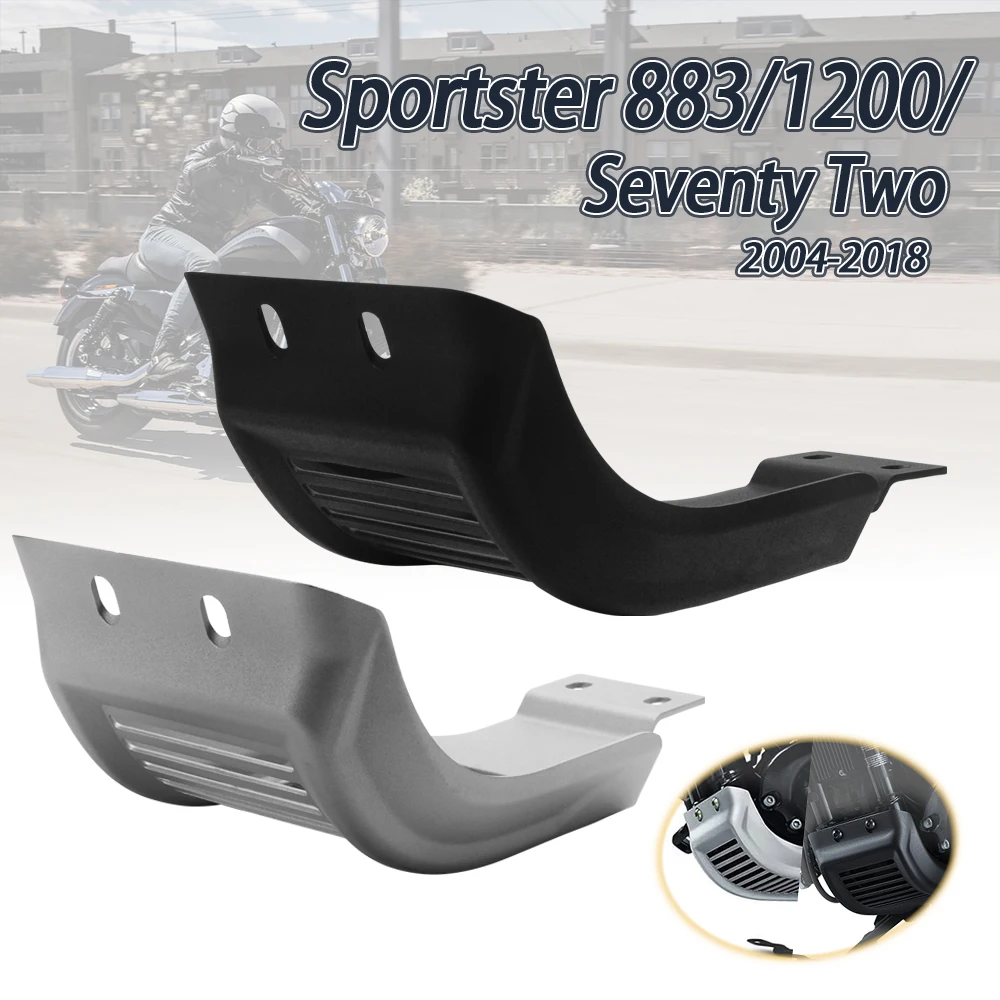 

Motorcycle Black Chrome Skid Plate Engine Guard Chassis Protective Cover For Sportster XL 1200 883 Low Iron 2004-2018