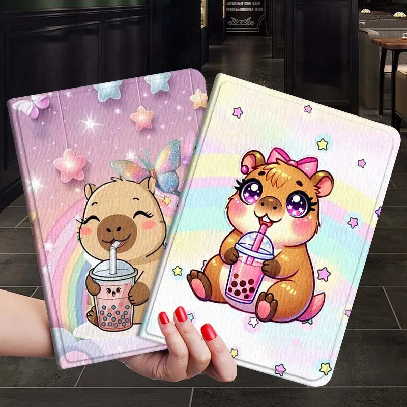 

Cartoon Cute Capybara Popular For Xiaoxin Lenovo Tab P12 Extreme Legion Y900 Idea Pro GT 12.1 2025 Foldable Tablet Case Gift