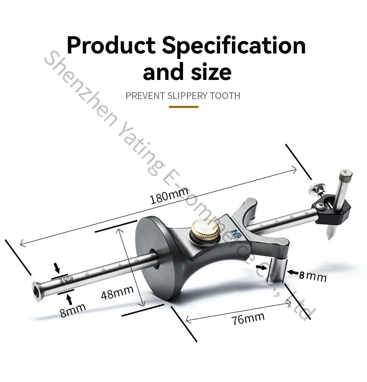 1PC DIY Thread Puller, European Style Carpenter Marking Machine Carpenter Arc Straight Line Dual Purpose Drawing Machine