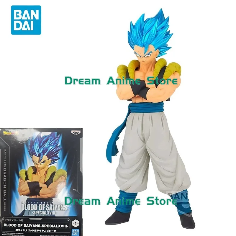 

Оригинальная аниме-фигурка Bandai Dragon Ball Super: Гогета с синими волосами и гальваническим покрытием (BLOOD OF SAIYANS) — игрушка для детей, отличный подарок