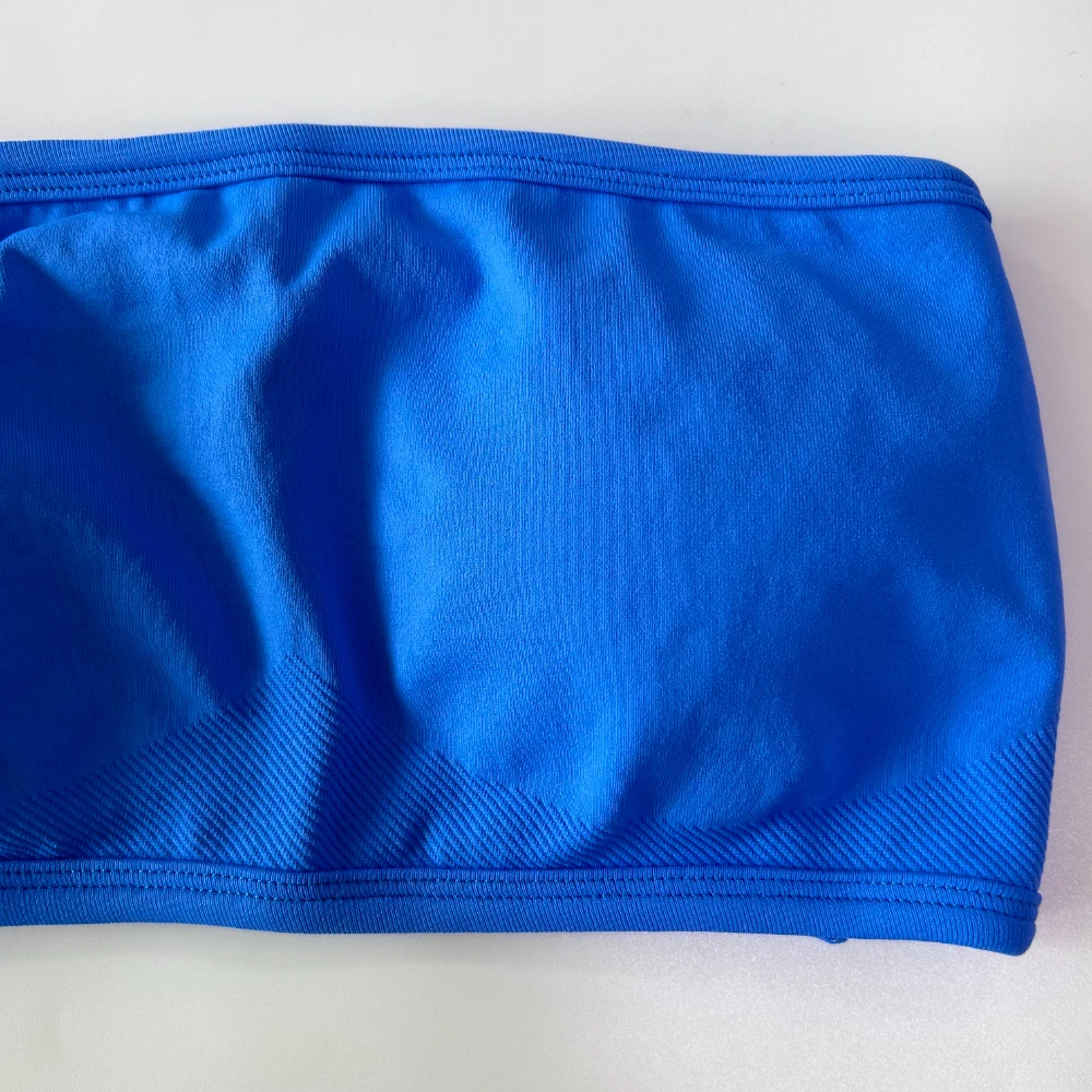 Pericic Damen Trägerloses Bandeau-Sport-BH Nahtloses Yoga-Tanktop Scrunch Fitness Gym Top Workout-Kleidung Sportbekleidung – Detail 11