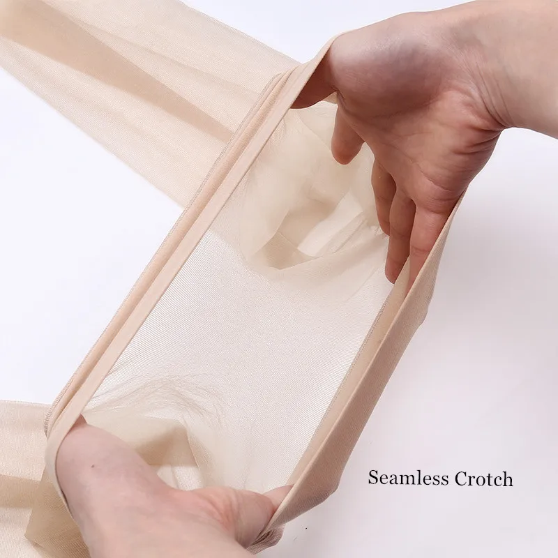 Neue 1D Damenstrumpfhose Nahtlose Strumpfhose Ultradünne transparente Nylonstrumpfhose Durchsichtige Strümpfe bis zum Zeh Sexy Damenstrumpfhose mit niedriger Taille – Detail 5