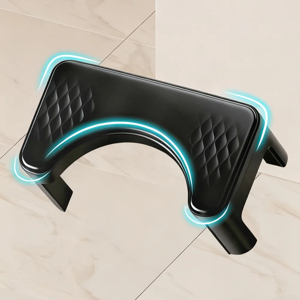 Plastic Toilet Footstool with Stable Non-slip Design for Squatting Posture Support for Seniors Pregnant Women and Children