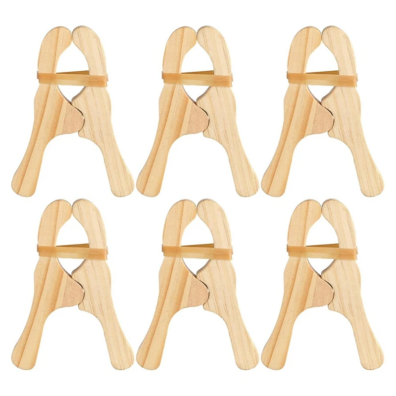 

Wooden Play Clips For Curtains, Wardrobes, Balcony, Creative Wooden Clips 6-Pack