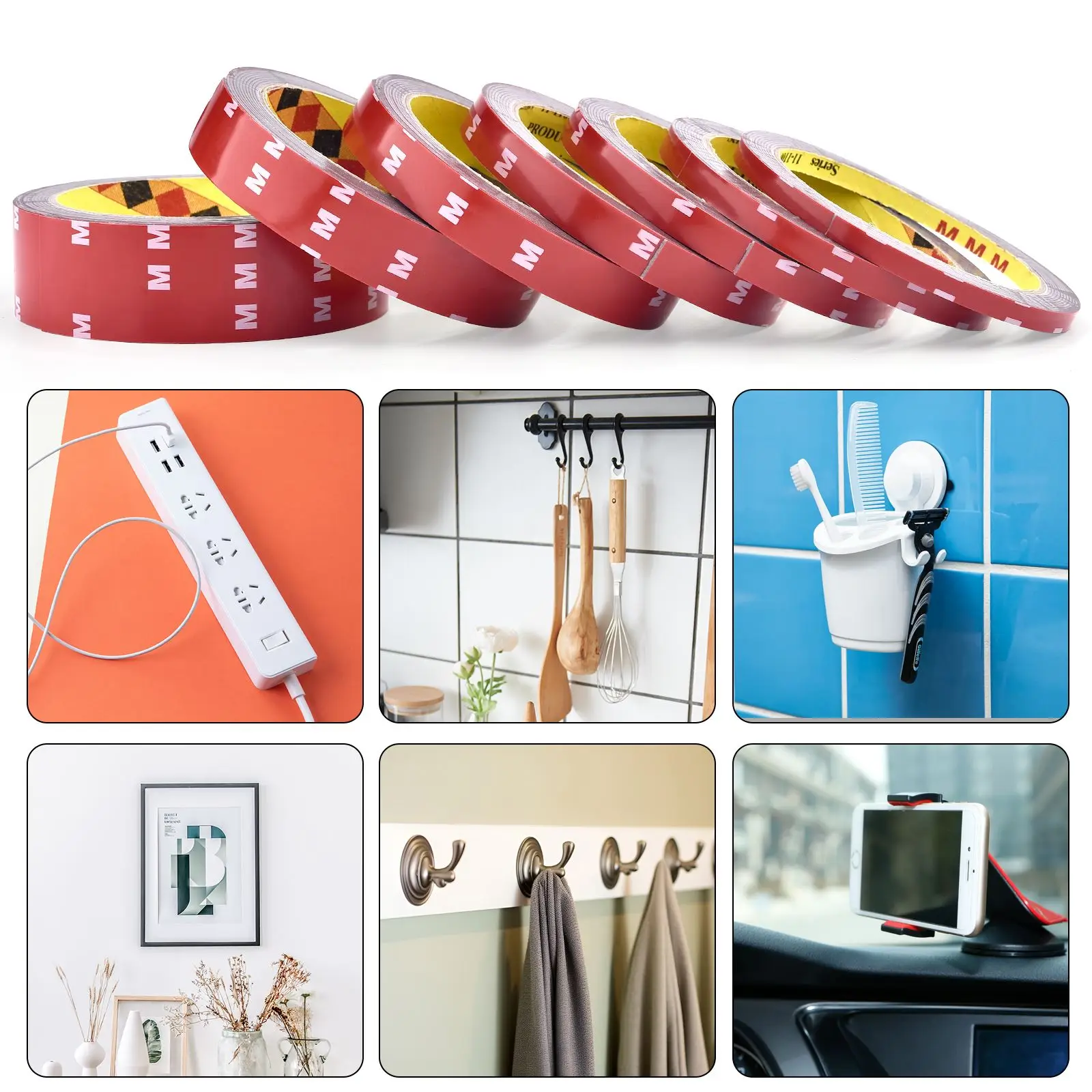 Fita adesiva dupla face extra forte de 300cm de comprimento para indústria doméstica de carro fita dupla face forte especial