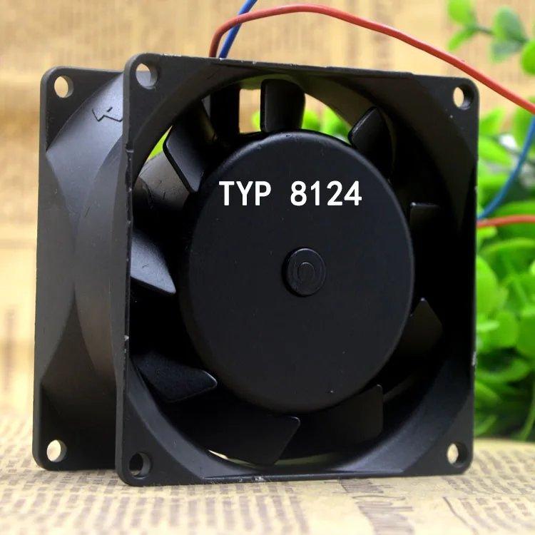 All metal Advanced cooling fan 8CM 24V 80X80X38MM High temperature resistance fan TYP 8124 2.8W ultra silent Axial flow fan