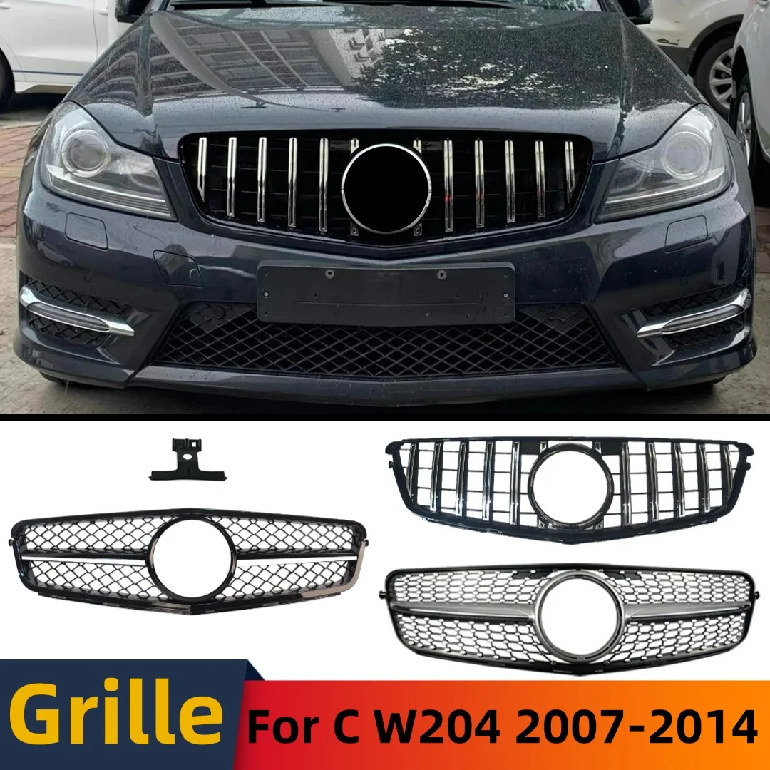 

Front Bumper Grille Grill Refit Tuning Accessories For Mercedes Benz C class W204 C204 S204 Coupe 2007-2014 C180 C200 C250 C300