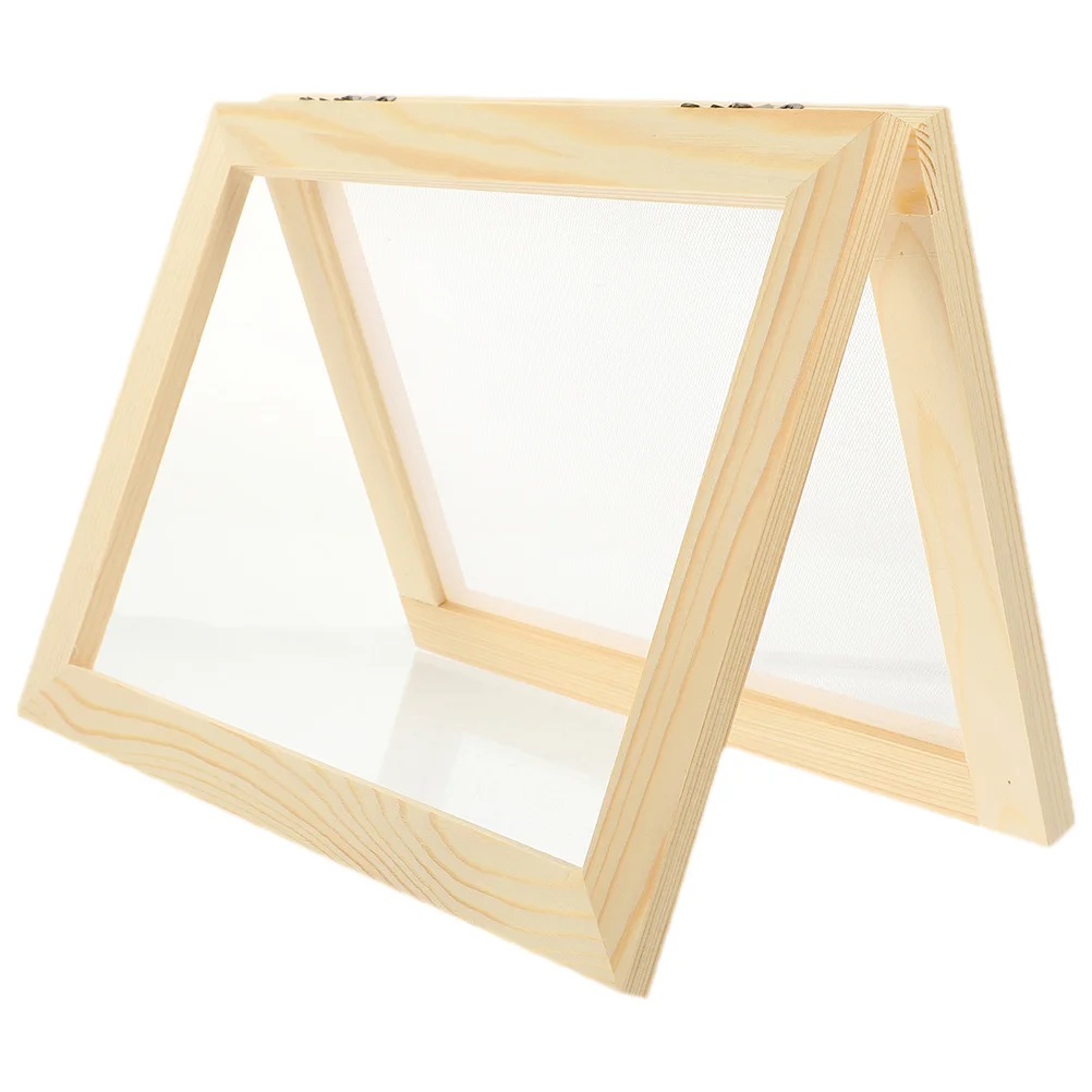 Экран для изготовления бумаги своими руками, деревянная рамка для рукоделия для бумаги ручной работы, образовательная деятельность, экологически чистый художественный проект с переработанной перерабочкой