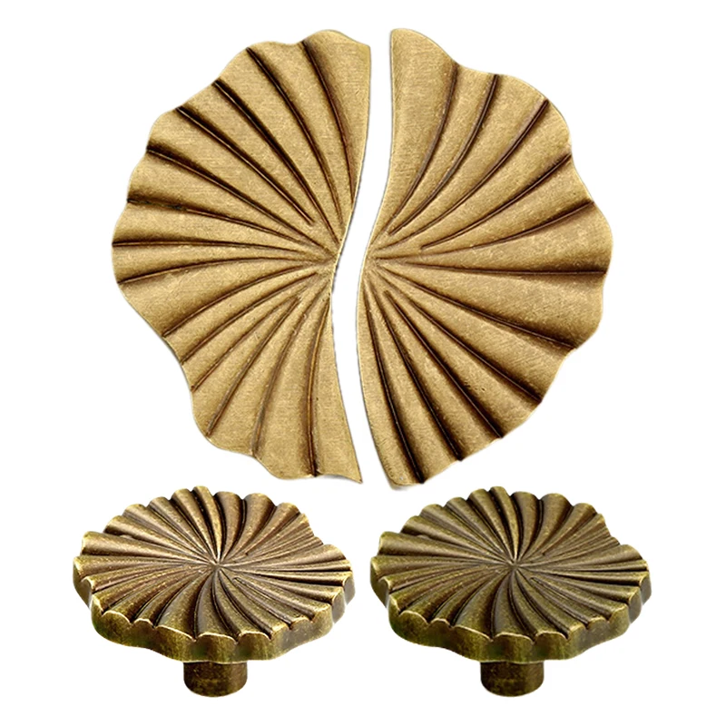 

Antique Brass Cabinet & Drawer Pulls Vintage Cup & Flat Handles for Kitchen Cabinets Bathroom Dressers Cupboards Decor Hardware