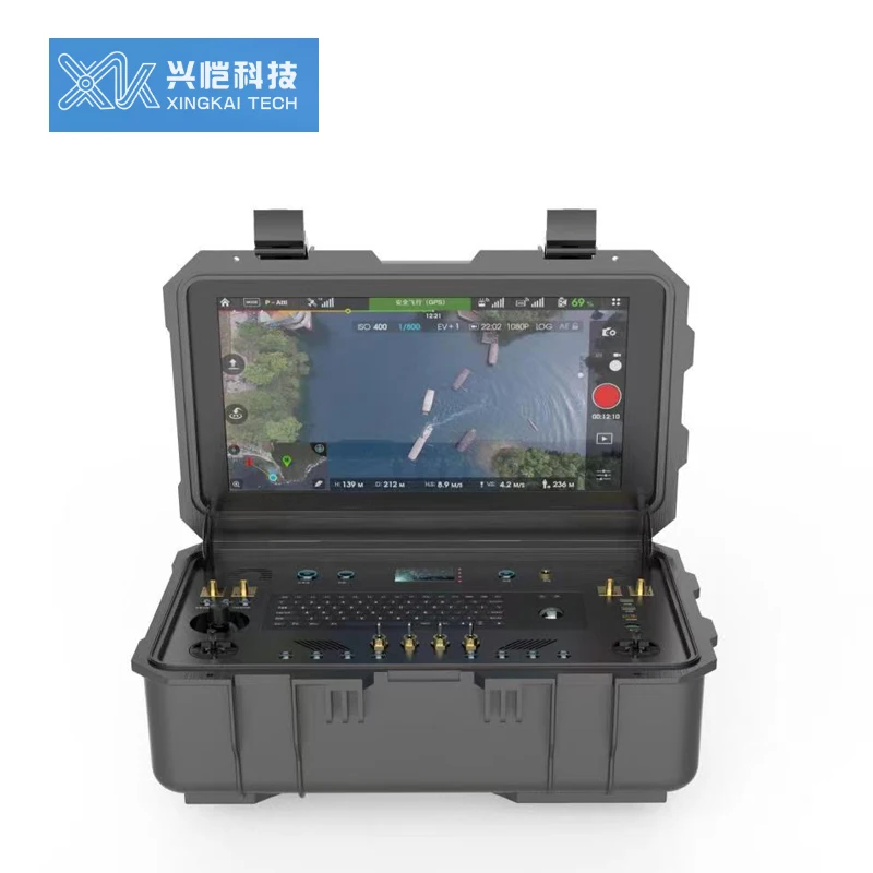 RC Videos Drone Control Ground Control Station With High Brightness Screen With Remote Control System Video Telemetry RC Link