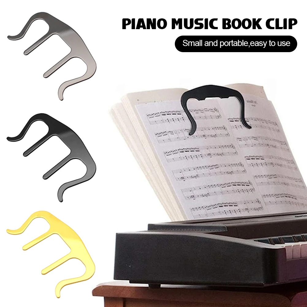 Pianos Stands Song Book Page Holder Clip Music Note Sheet Metal For Music Book Speech Draft Cooking Recipe Magazines Newspapers