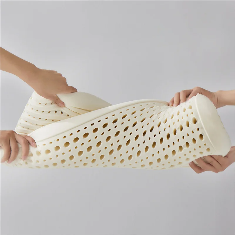 Breathable Latex Pillow Adult Kids Pillow Core Ergonomic Outline Design Gift Sleep Aid Comfortable Soft Honeycomb Thailand Nat