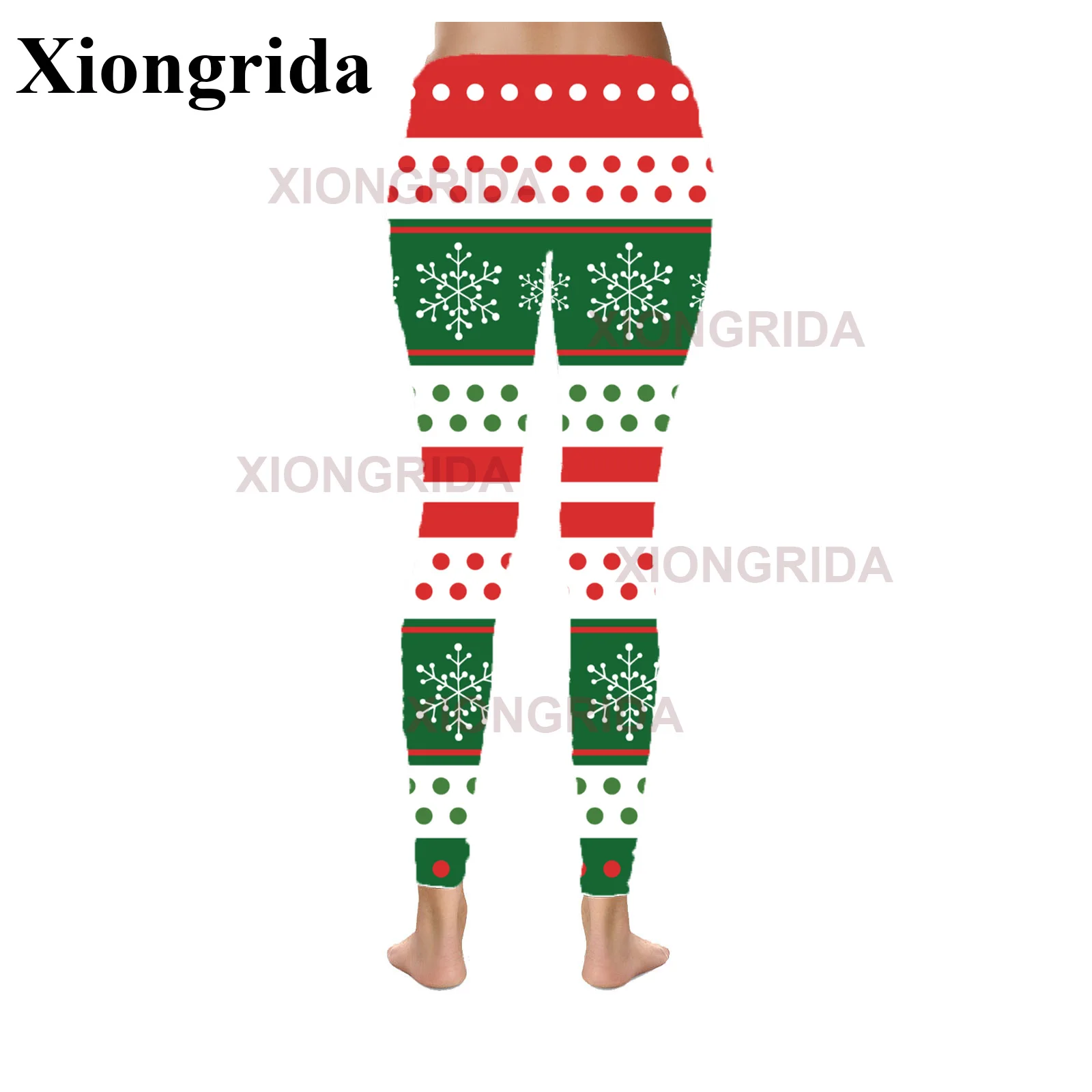 Cute Christmas Pattern Leggings Women Casual Holiday Xmas Trees Illustration Pattern Kawaii Pants High Waist Fitness Slim Pants