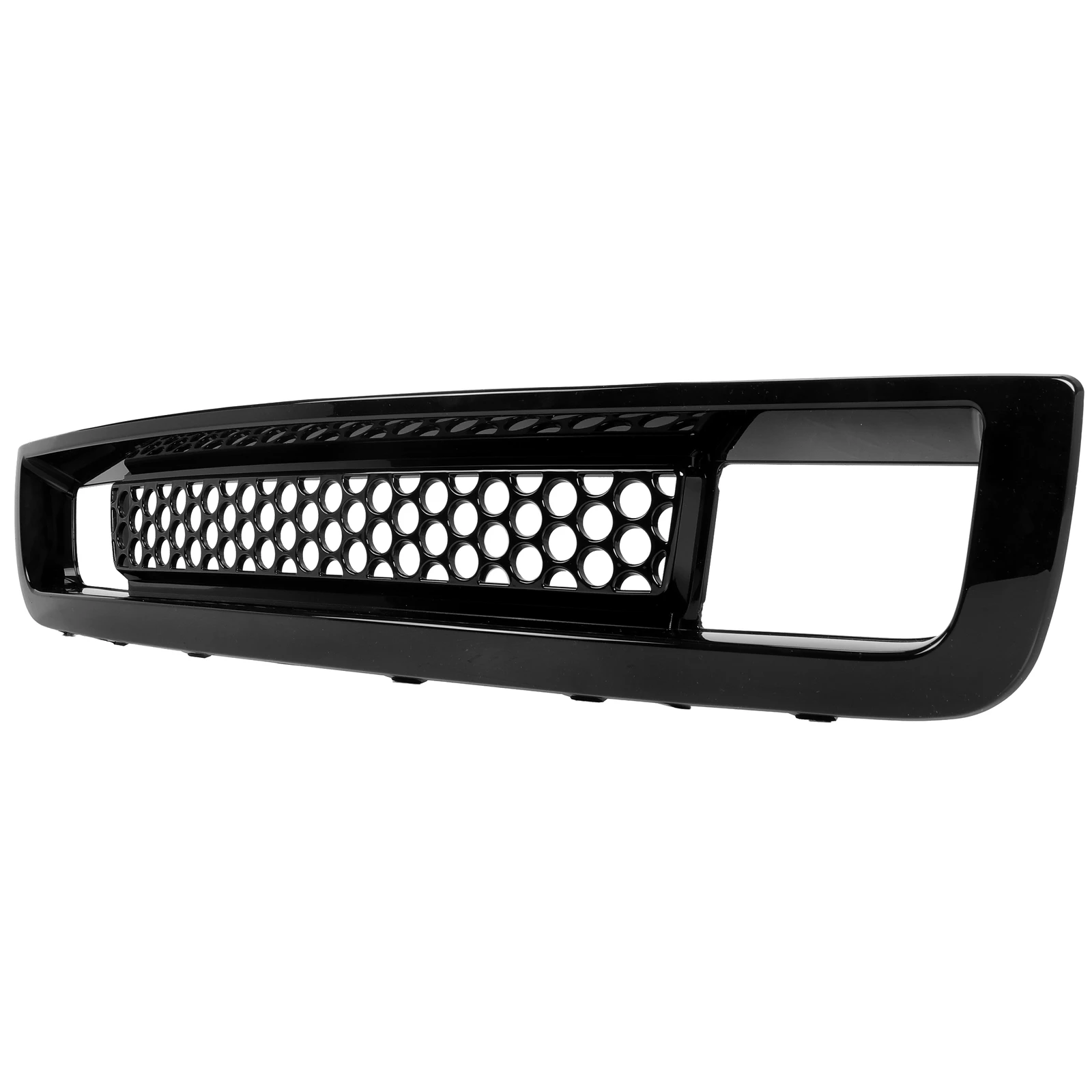 

For GMC Sierra 1500 Denali 2007-2013 Front Bumper Lower Grille Gloss Black Grill