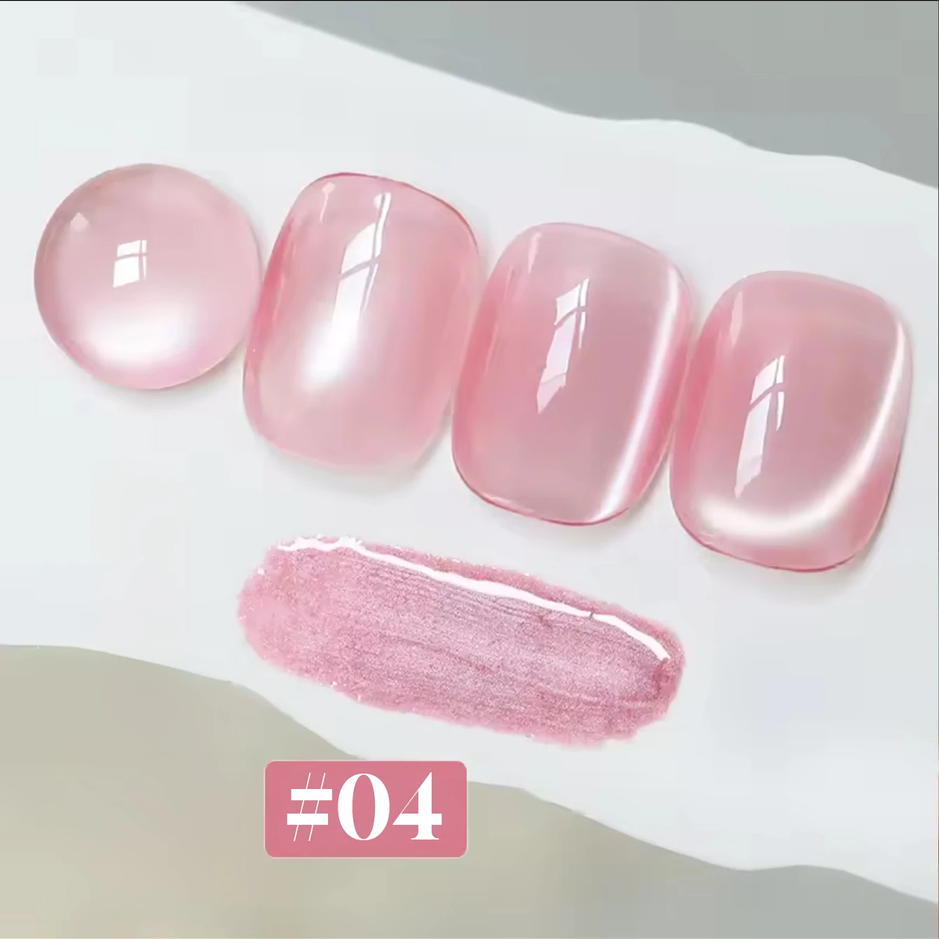 MIANEL 10ML 2026 Summer New Arrival Nail Polish Pure Desire Ice Clear Nude Satin Glass Bead Cat Eye Gel Nail Polish