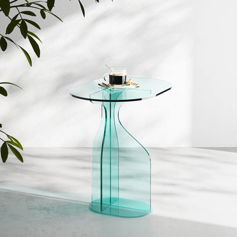 Light luxury ins acrylic creative side table senior designer artistic sense living room small coffee table side table round