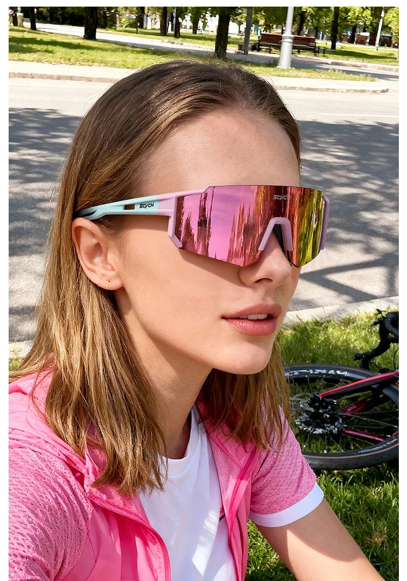 SCVCN Süße Rosa Fahrradbrille, Fahrrad-Fotozubehör, Golf-Okulare, Camping-Sonnenbrille, UV400 Outdoor-Sportausrüstung – Detail 15