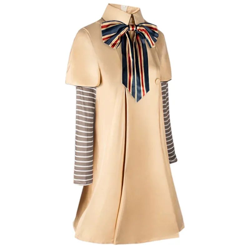 M3gan Kostum كوسبلاي غاون ميغان غاون فيلم الرعب سترة Ai دمية روبوت فستان الهالوين مجموعة كاملة للفتيات والكبار