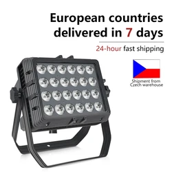 IP65 Waterproof 24x18w RGBWA UV 6in1/RGBW 4in1/Led Outdoor Rainproof Stage Light Square Par Light