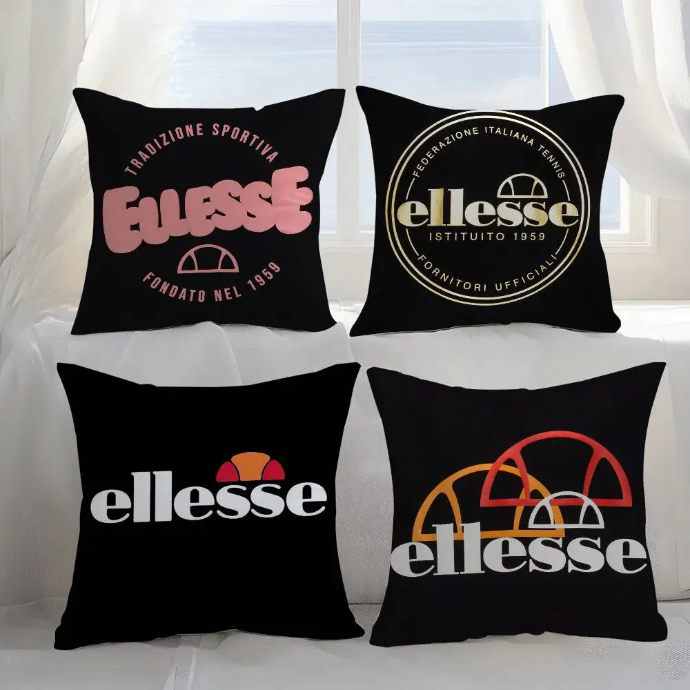 

Luxury E-Ellesse Pillow Case Sofa Short Plush Double-sided HD Printing Room Home Office Gift Cushion Cover