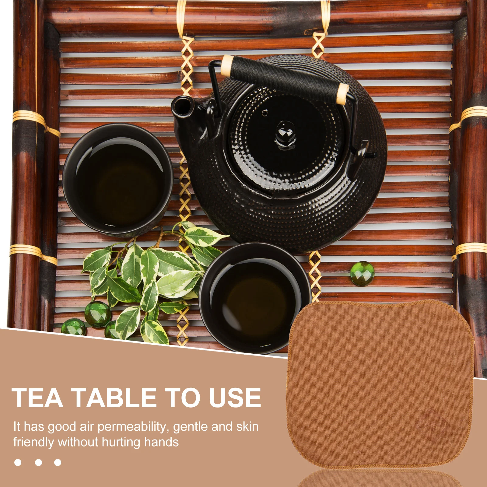 

20 Pcs Tea Towel Cup Pad Set Kung Fu Cloth Towels Chinese Farmhouse Fabric Style