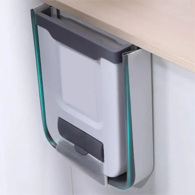 Hanging Trash Bin Foldable Storage Garbage Counter Cabinet Wall Mounted Can Camping Portable Caravan Motorhome Car